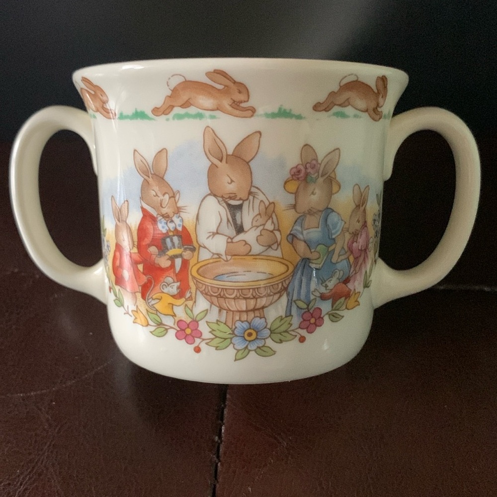 ROYAL DOULTON BUNNYKINS Child’s 2-Handled Christening Cup
